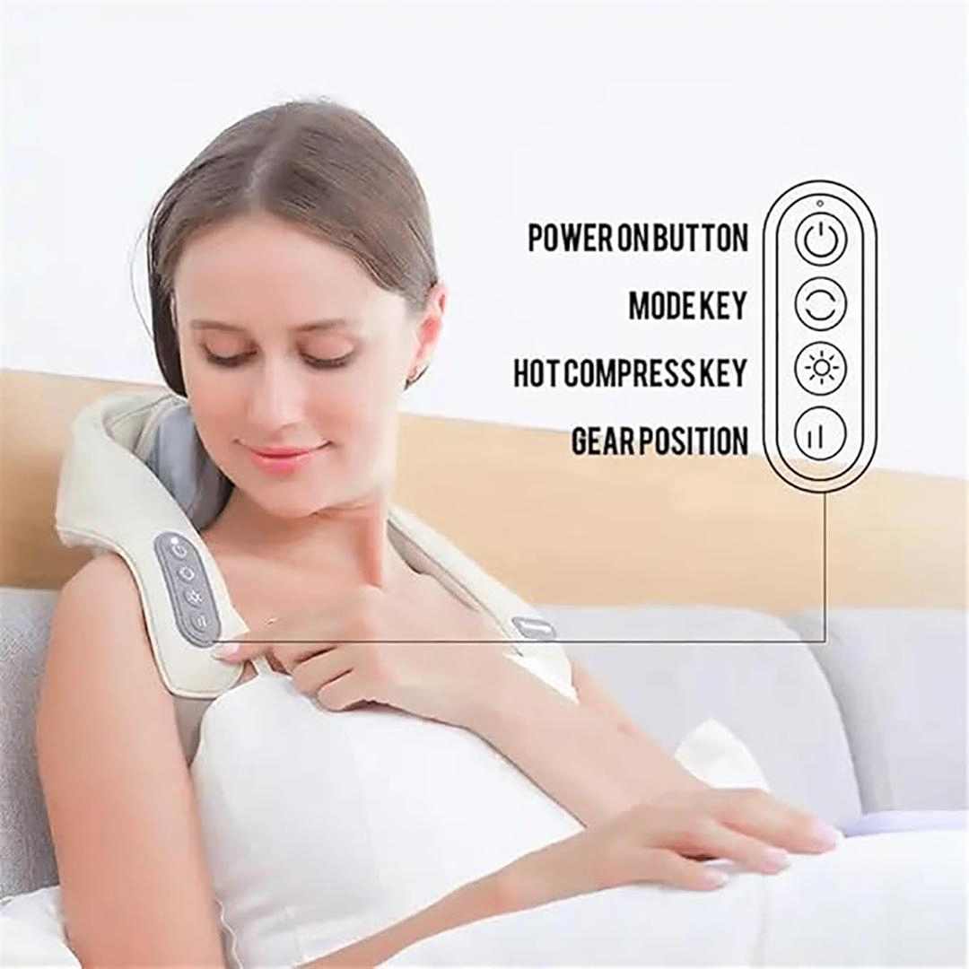 Neck Comfort Pro Massager with Heat Therapy