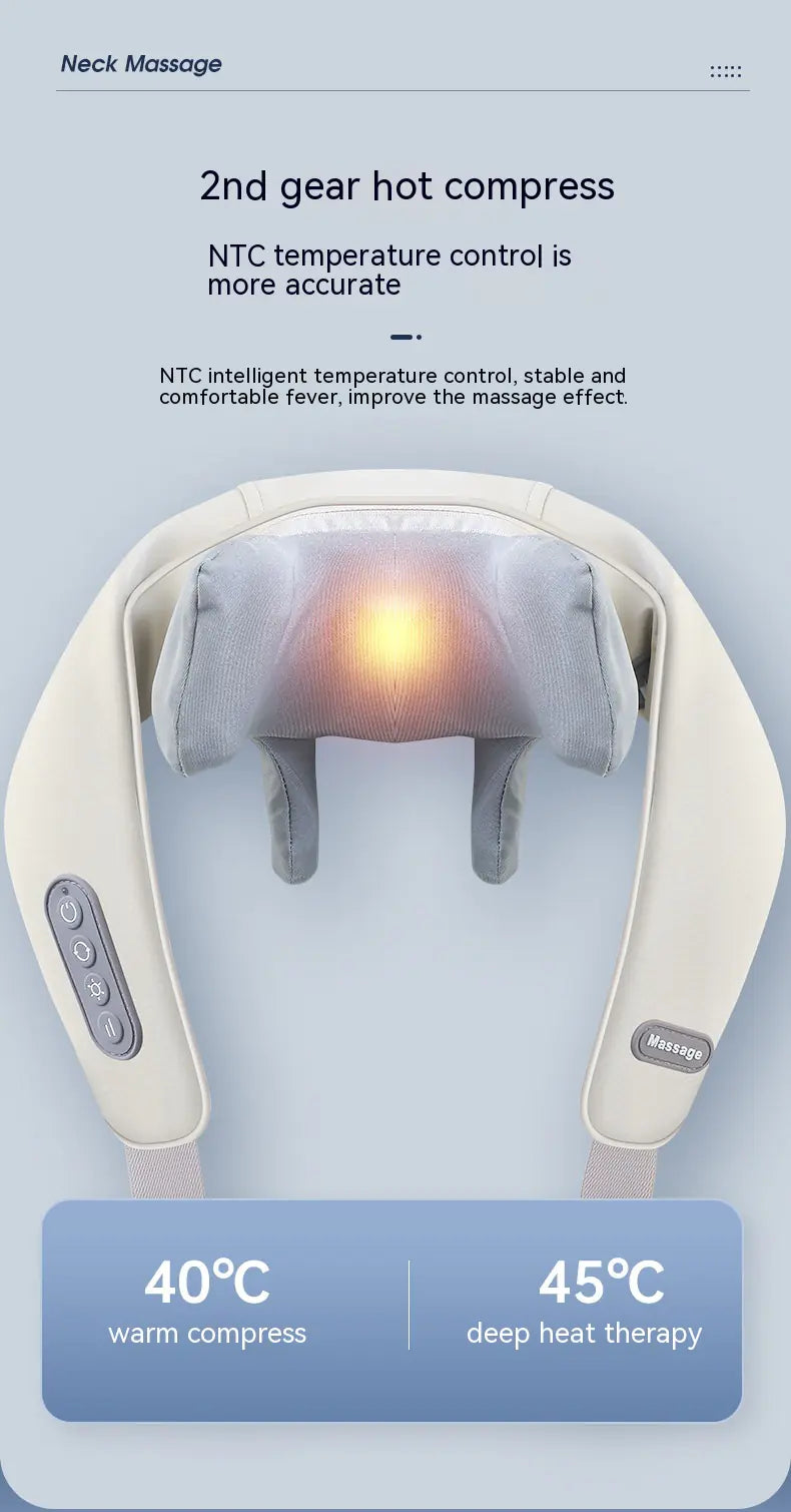 Neck Comfort Pro Massager with Heat Therapy