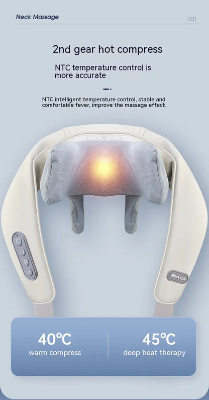Neck Comfort Pro Massager with Heat Therapy